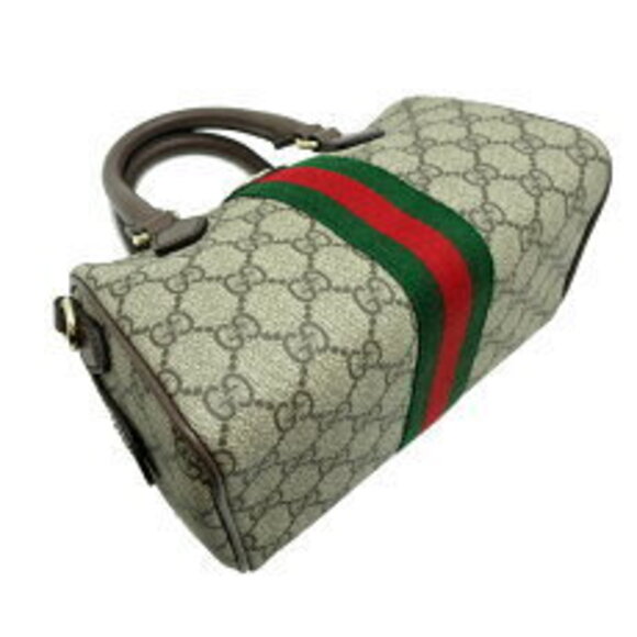 Gucci Boston Bag Handbag GG Supreme Beige - Picture 3 of 7